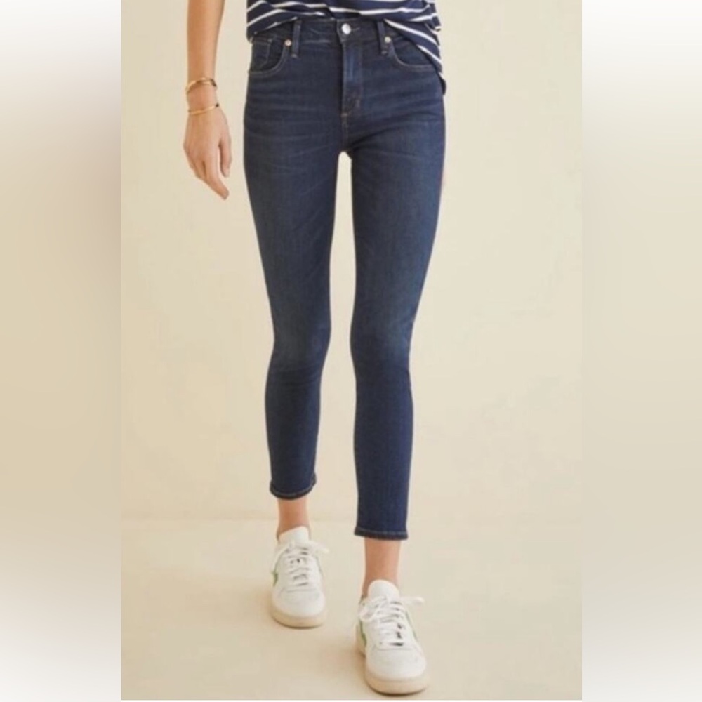 AGOLDE Sophie High Rise Skinny Jeans Dark Wash Stretch Size 26 - Picture 1 of 13